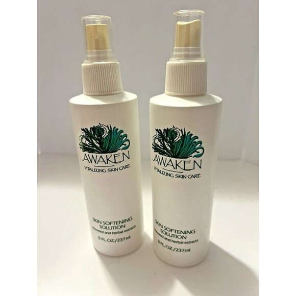 New Set of 2 AWAKEN‎ Vitalizing Skin Care SKIN SOFTENING SOLUTION 8fl oz Spray - Picture 1 of 2